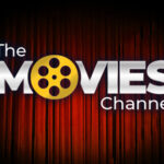 The movies channel logo with a red curtain.