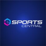 Sports central logo on a blue background.